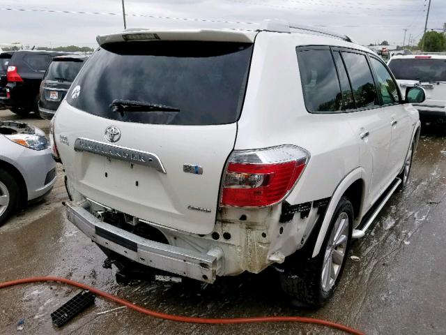 JTEEW44A082022218 - 2008 TOYOTA HIGHLANDER WHITE photo 4