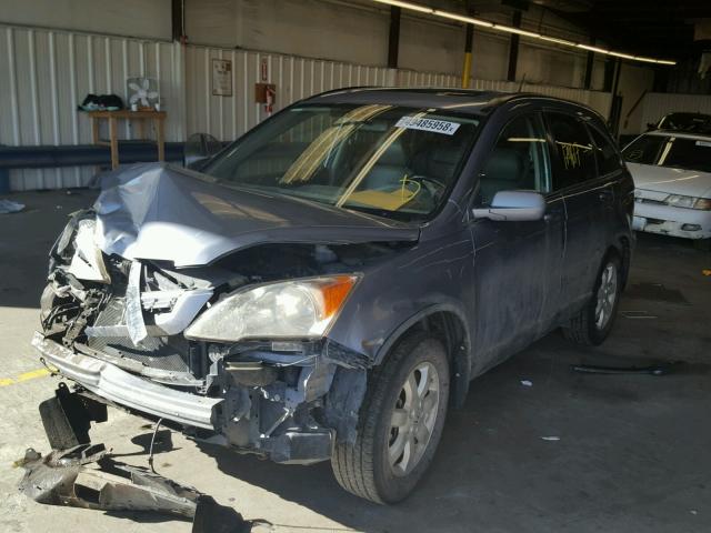 JHLRE48747C104701 - 2007 HONDA CR-V EXL BLUE photo 2