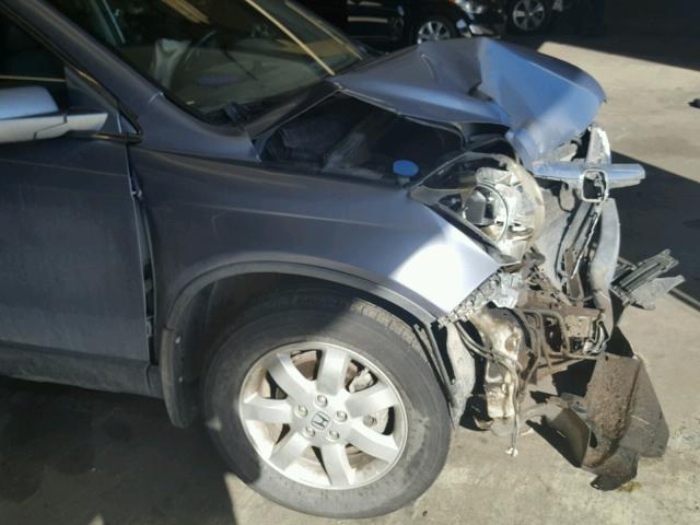 JHLRE48747C104701 - 2007 HONDA CR-V EXL BLUE photo 9