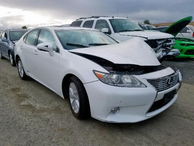 JTHBW1GG4D2015626 - 2013 LEXUS ES 300H WHITE photo 1