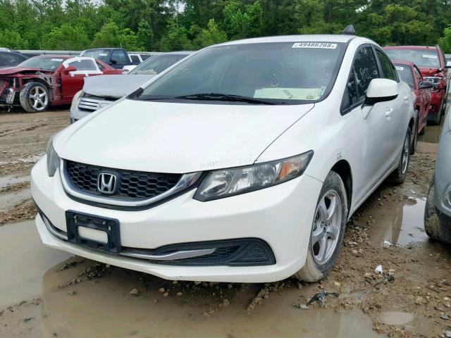 19XFB5F56DE000361 - 2013 HONDA CIVIC NATU WHITE photo 2