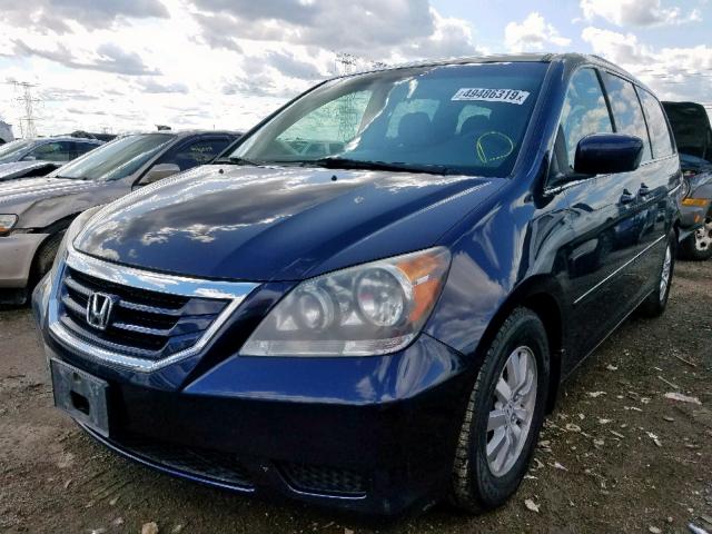 5FNRL38448B023544 - 2008 HONDA ODYSSEY EX BLUE photo 2