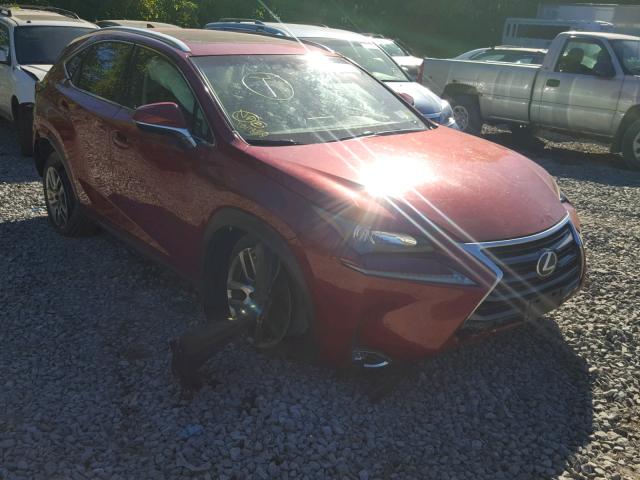 JTJBARBZ1G2063271 - 2016 LEXUS NX 200T RED photo 1