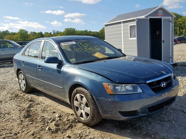 5NPET46CX6H097256 - 2006 HYUNDAI SONATA GL BLUE photo 1