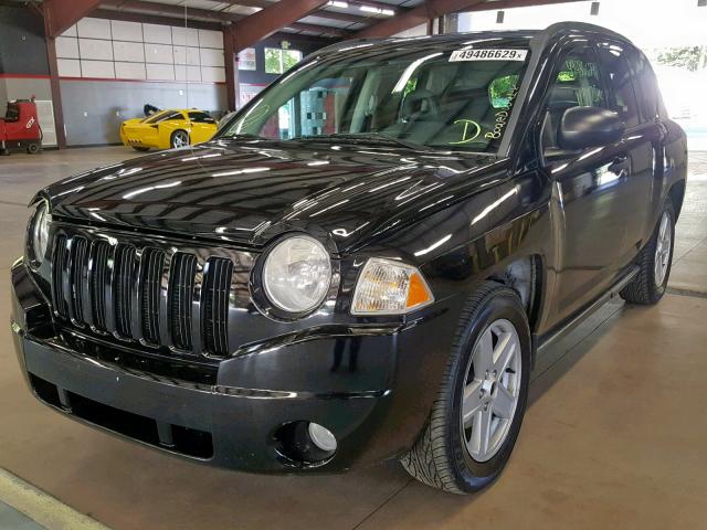 1J8FF47W57D123055 - 2007 JEEP COMPASS BLACK photo 2