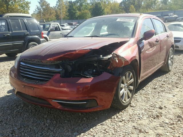 1C3CCBBG7CN106774 - 2012 CHRYSLER 200 TOURIN MAROON photo 2