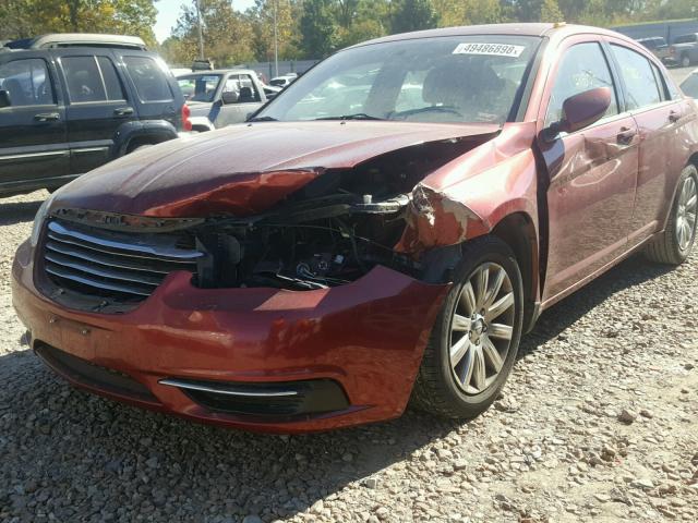 1C3CCBBG7CN106774 - 2012 CHRYSLER 200 TOURIN MAROON photo 9