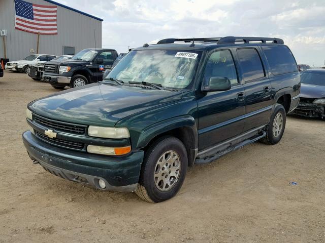 3GNFK16Z64G310825 - 2004 CHEVROLET SUBURBAN K GREEN photo 2