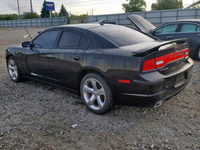 2C3CDXHGXEH339528 - 2014 DODGE CHARGER SX BLACK photo 3