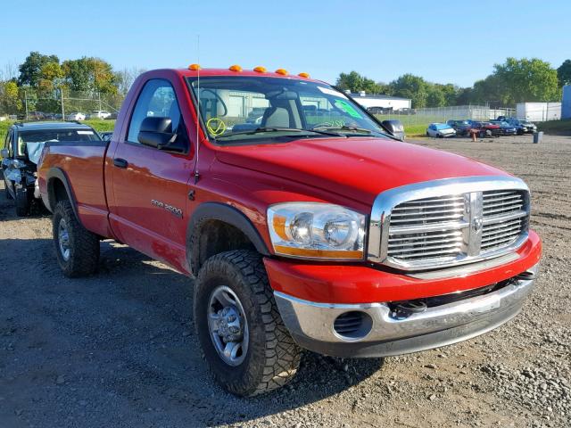 3D7KS26C56G155587 - 2006 DODGE RAM 2500 S Կարմիր լուսանկար 1