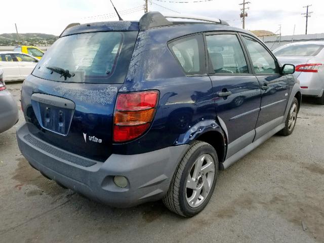 5Y2SM64864Z453704 - 2004 PONTIAC VIBE BLUE photo 4