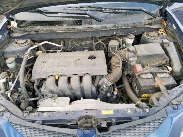 5Y2SM64864Z453704 - 2004 PONTIAC VIBE BLUE photo 7