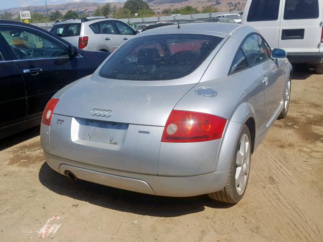 TRUUC28N6Y1017479 - 2000 AUDI TT QUATTRO SILVER photo 4