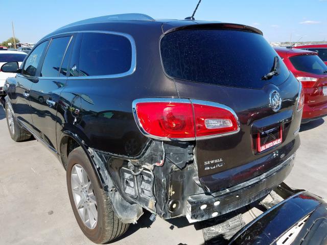 5GAKVCKD3DJ121957 - 2013 BUICK ENCLAVE BROWN photo 3