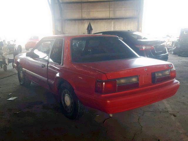 1FACP40M0PF140565 - 1993 FORD MUSTANG LX RED photo 3