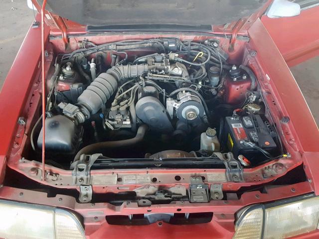 1FACP40M0PF140565 - 1993 FORD MUSTANG LX RED photo 7