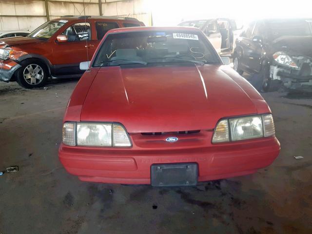 1FACP40M0PF140565 - 1993 FORD MUSTANG LX RED photo 9