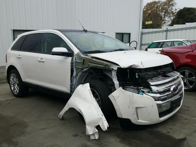 2FMDK4JC2DBC78703 - 2013 FORD EDGE SEL WHITE photo 1