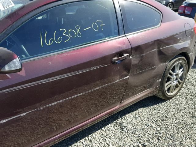 JTKDE177070182751 - 2007 TOYOTA SCION TC 勃艮第红 照片 9
