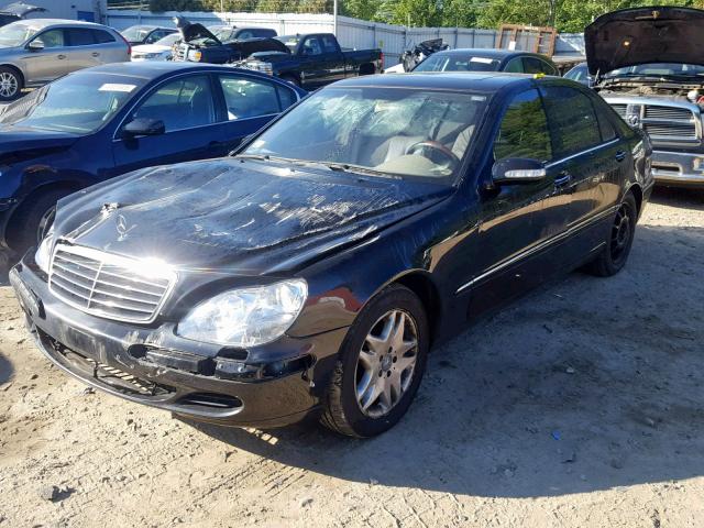 WDBNG75J54A398526 - 2004 MERCEDES-BENZ S 500 BLACK photo 2