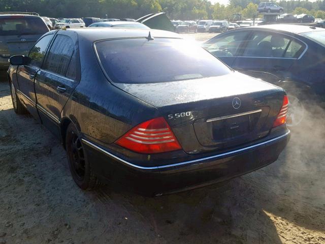 WDBNG75J54A398526 - 2004 MERCEDES-BENZ S 500 BLACK photo 3