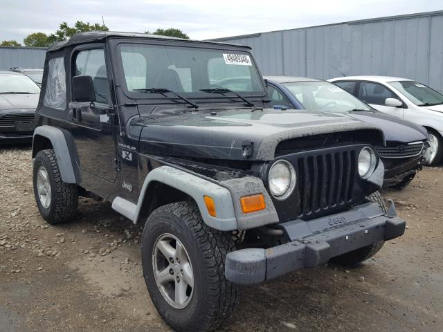 1J4FA39S42P738675 - 2002 JEEP WRANGLER / BLACK photo 1