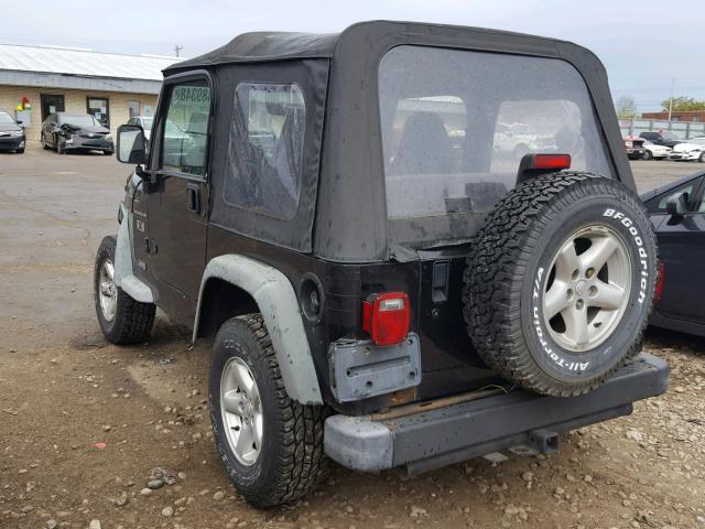 1J4FA39S42P738675 - 2002 JEEP WRANGLER / BLACK photo 3