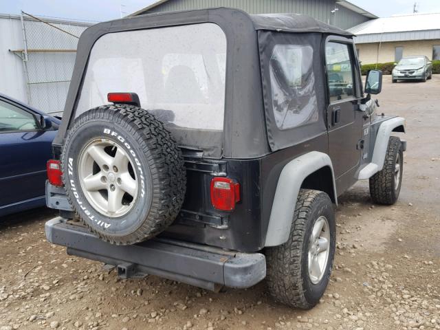 1J4FA39S42P738675 - 2002 JEEP WRANGLER / BLACK photo 4