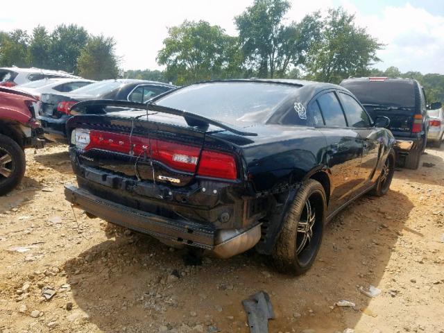 2C3CDXHG2DH546364 - 2013 DODGE CHARGER SX BLACK photo 4