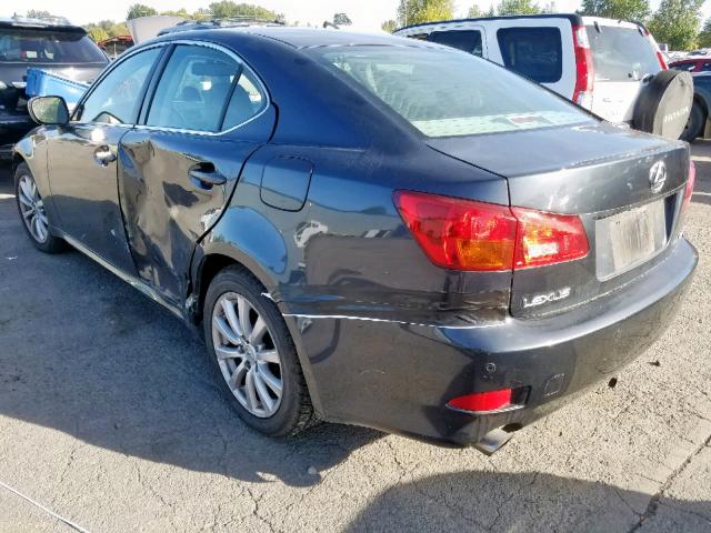 JTHCK262962002448 - 2006 LEXUS IS 250 BLACK photo 3