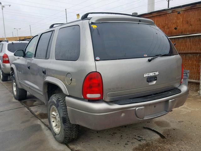 1B4HS28Z0YF111441 - 2000 DODGE DURANGO SILVER photo 3