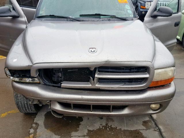 1B4HS28Z0YF111441 - 2000 DODGE DURANGO SILVER photo 7