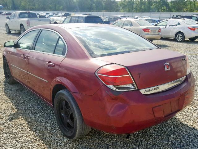 1G8ZS57N07F284411 - 2007 SATURN AURA XE RED photo 3