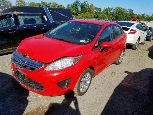 3FADP4BJ6CM120922 - 2012 FORD FIESTA SE RED photo 2