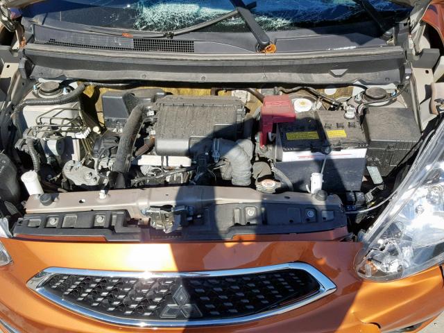 ML32A4HJ4JH000986 - 2018 MITSUBISHI MIRAGE SE ORANGE photo 7