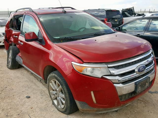 2FMDK3JC8BBA70221 - 2011 FORD EDGE SEL RED photo 1