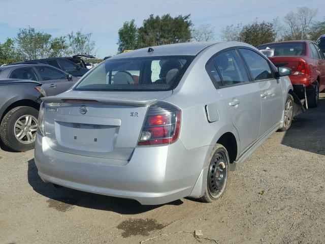 3N1AB6AP6CL621587 - 2012 NISSAN SENTRA 2.0 SILVER photo 4