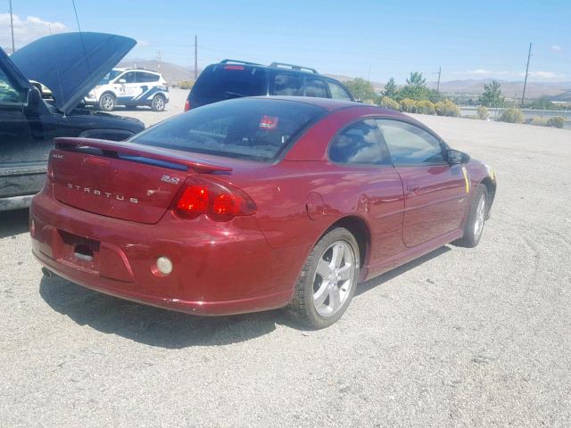 4B3AG52H03E180216 - 2003 DODGE STRATUS R/ MAROON photo 4