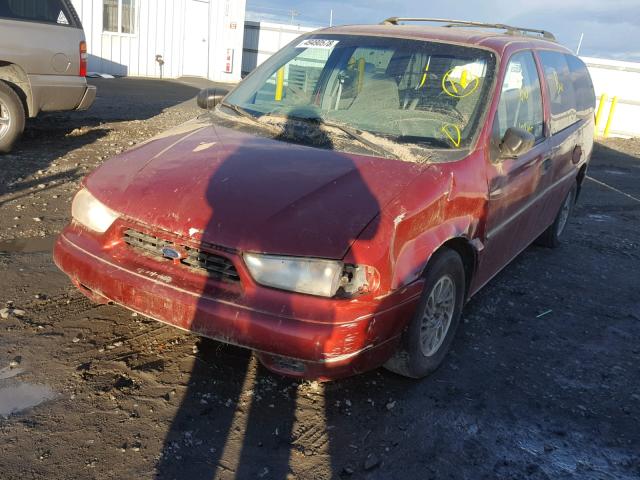 2FMZA5144WBE00391 - 1998 FORD WINDSTAR W RED photo 2