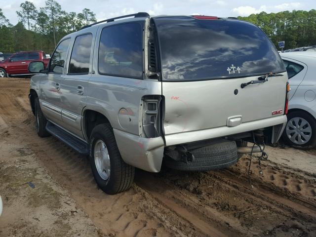 1GKEC13V74J136401 - 2004 GMC YUKON SILVER photo 3