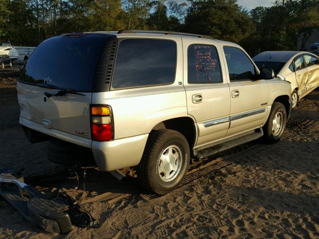 1GKEC13V74J136401 - 2004 GMC YUKON SILVER photo 4