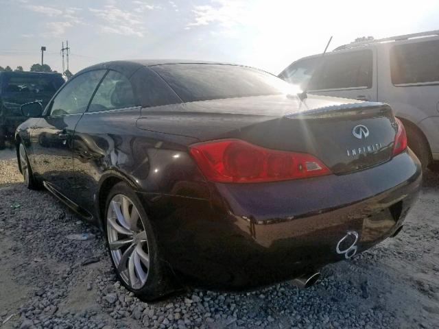 JNKCV66E29M721977 - 2009 INFINITI G37 BASE BLACK photo 3