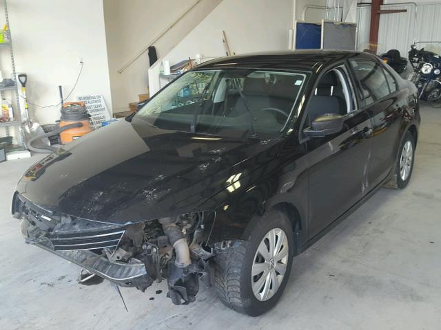 3VW2K7AJ1EM273954 - 2014 VOLKSWAGEN JETTA BASE Սև լուսանկար 2