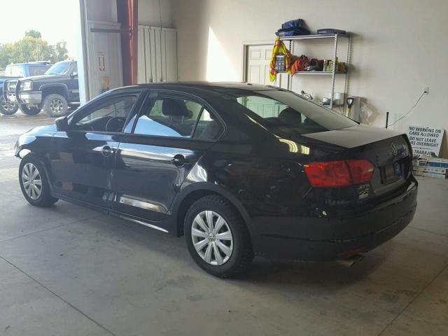 3VW2K7AJ1EM273954 - 2014 VOLKSWAGEN JETTA BASE Սև լուսանկար 3