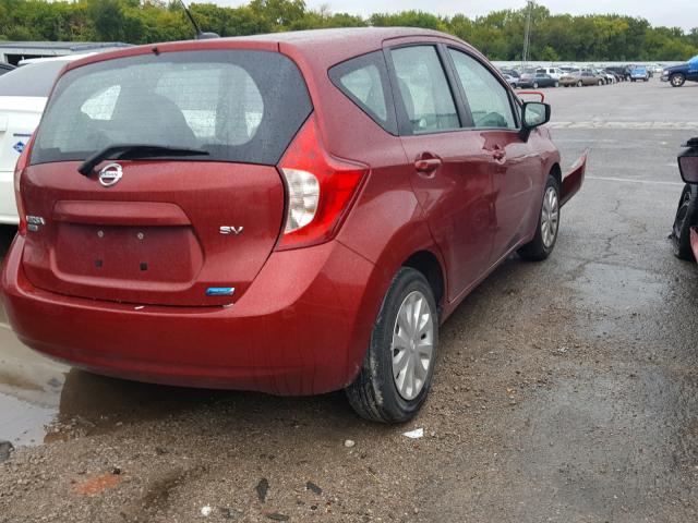 3N1CE2CP1GL363037 - 2016 NISSAN VERSA NOTE BURGUNDY photo 4