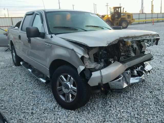 1FTRW12WX8FA13845 - 2008 FORD F150 2WD TAN photo 1