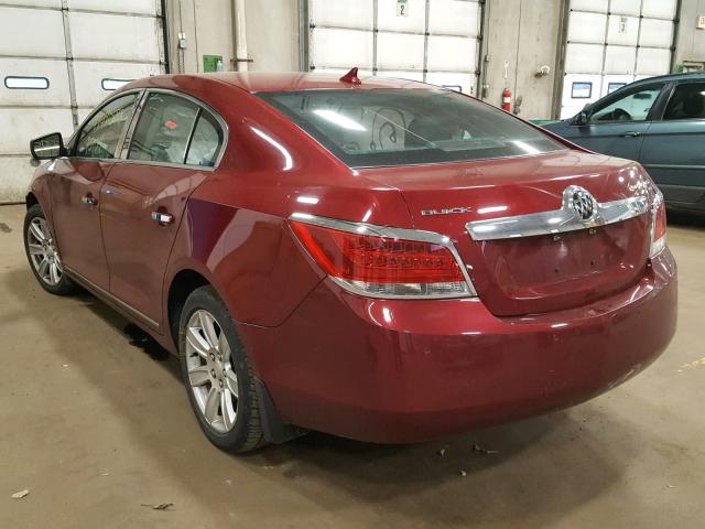 1G4GC5ED9BF227214 - 2011 BUICK LACROSSE C RED photo 3