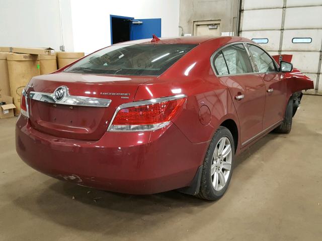 1G4GC5ED9BF227214 - 2011 BUICK LACROSSE C RED photo 4