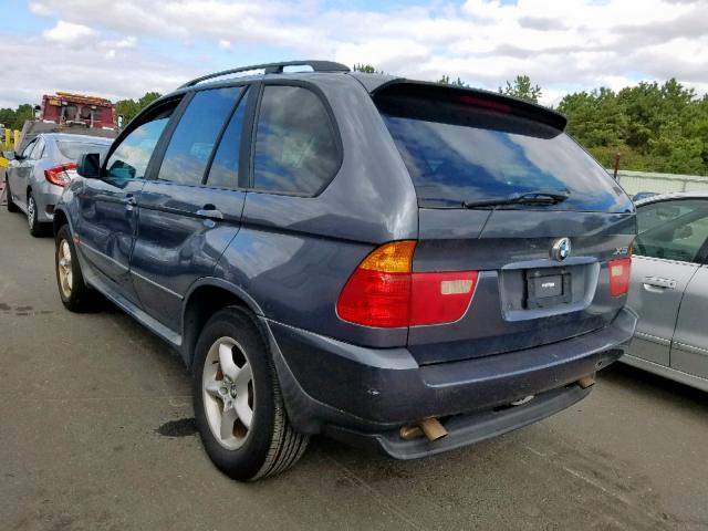 5UXFA53593LV99946 - 2003 BMW X5 3.0I GRAY photo 3