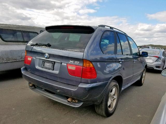 5UXFA53593LV99946 - 2003 BMW X5 3.0I GRAY photo 4